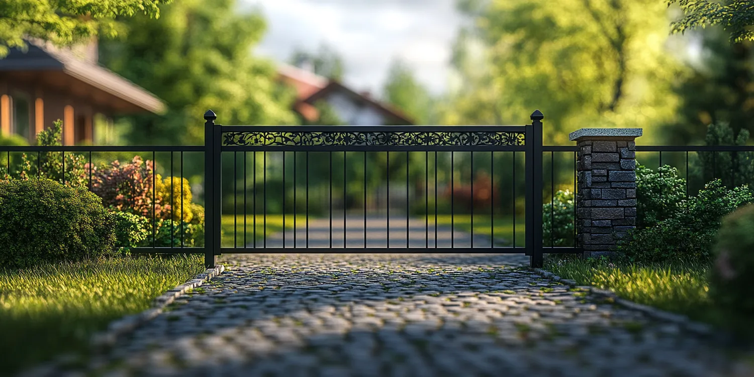 Polnische Metallzäune